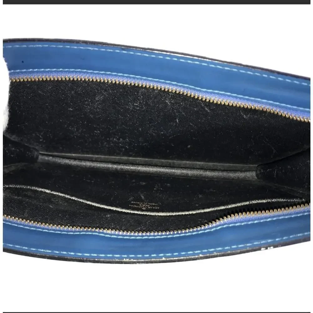 Louis Vuitton Bag Clutch EPI Blue M52525 SR0997 Authentic - Picture 6 of 12